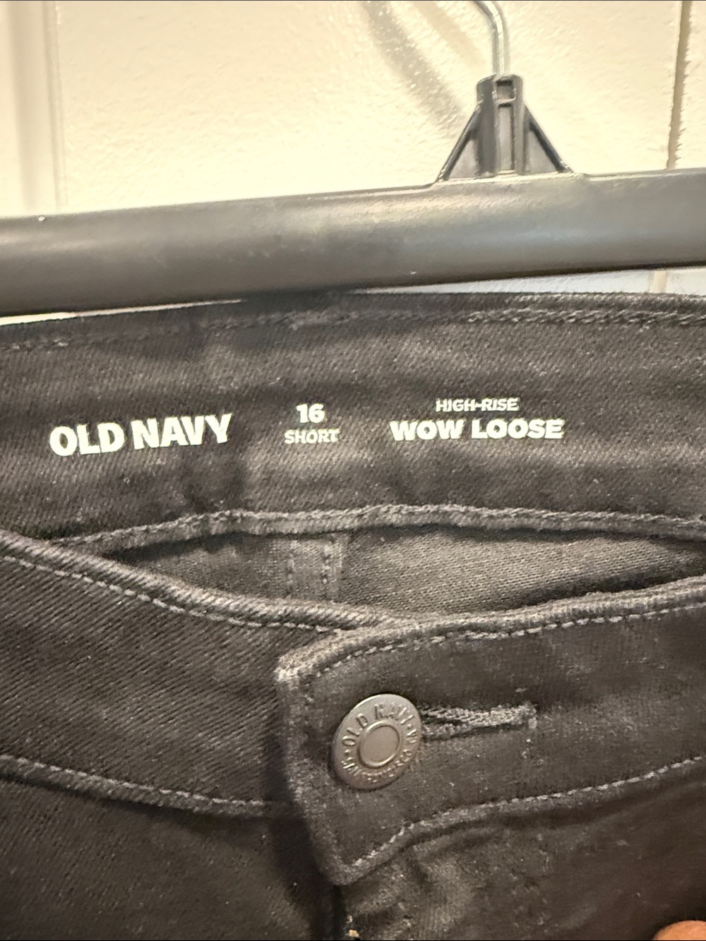 Old Navy black jeans high rise - Picture 3 of 4
